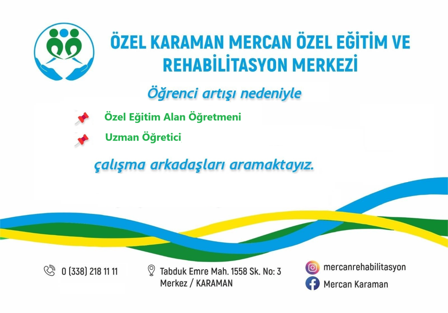 ÖZEL EĞİTİM VE UZMAN ÖĞRETİCİ İLANI